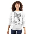 thumbnail image 3 of Wedding Dress Bachelorette Party Women Crewneck Sweatshirt Brisco Brands S, 3 of 6