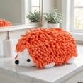 thumbnail image 5 of REGALWOVEN 1 Pack Cute Animal Chenille Hanging Hand Towel, Absorbent Soft Bathroom Decorative Towel for Kitchen Orange 10" x 6", 5 of 6