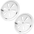 thumbnail image 1 of 2 x Grille de Ventilation 125 mm Verrouillable en Acier Inoxydable Rosette Réglable Plaque Ronde Ventilateur, 1 of 5