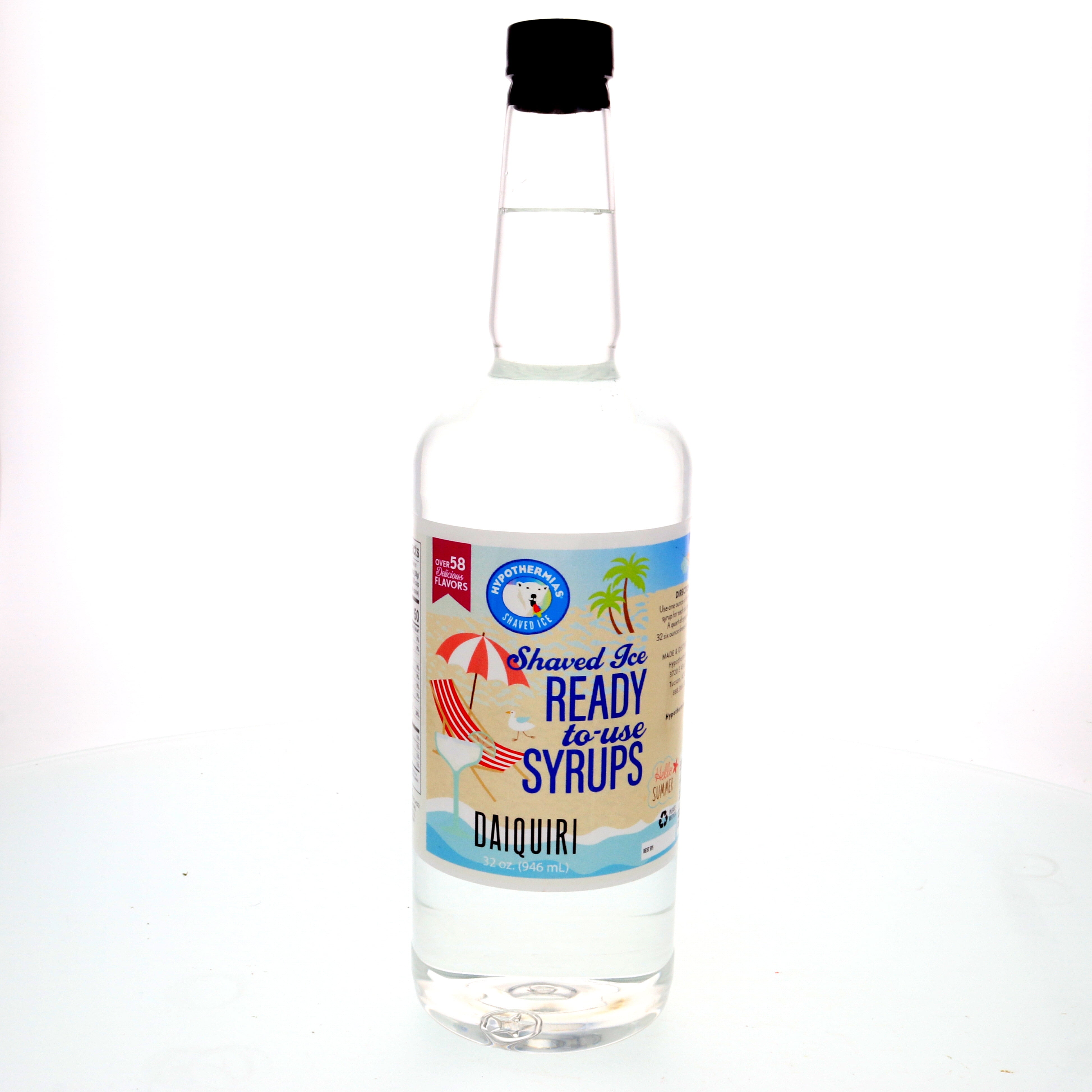 Daiquiri Ready to Use Hawaiian Shaved Ice or Snow Cone Syrup Quart (32 Fl. Oz)