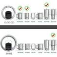 thumbnail image 2 of Magnetic Spill Proof Tumbler Lid - Compatible/Replacement for Yeti Rambler, zark Trail,Old Style Rtic Replacement Lid (2 pack 20 oz), 2 of 7