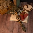 thumbnail image 3 of Saint Benedict Exorcism Cross Decorative Wood Carving Catholic Cross Wall Hanging Church Gift, 3 of 7