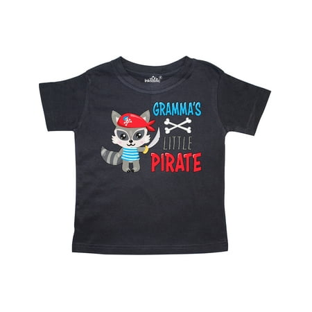 

Inktastic Gramma s Little Pirate Cute Raccoon with Sword Gift Toddler Boy or Toddler Girl T-Shirt