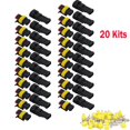 thumbnail image 1 of 20 Ensembles Connecteurs Auto Fil Électrique Étanche Scellé à 2 Broches, 1 of 7