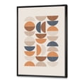 thumbnail image 3 of Designart 'Abstract Moon and Sun In Orange and Blue' Modern Framed Canvas Wall Art Print, 3 of 5