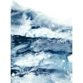 thumbnail image 2 of Harper, Ethan 25x32 Gold Ornate Wood Framed with Double Matting Museum Art Print Titled - Indigo Tides I, 2 of 4