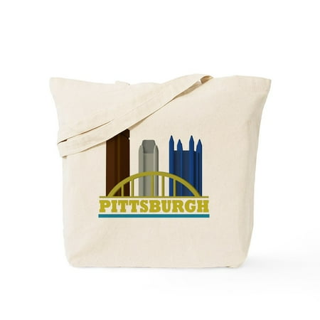 CafePress - Pittsburgh Pennsylvania Skyline Tote Bag - Unisex Canvas Tote Bag, Beige, 1-Piece