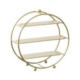 thumbnail image 4 of Soporte de 3 niveles para cupcakes, pasteles, donas, dulces, frutas y postres sencillos. Oro, 4 of 9