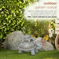 thumbnail image 6 of Alpine Corporation 14"L Mother and Baby Turtles with "Love" Butterfly Indoor/Outdoor Decorative Garden Statue, 6 of 13