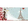 thumbnail image 4 of Wedding Piggy Bank, French Couple Hand Drawn Paris Eiffel Tower Getting Married Hearts Celebration, Ceramic Coin Bank Money Box for Cash Saving, 3.6" X 3.2", Blue Red White, by Ambesonne, 4 of 4