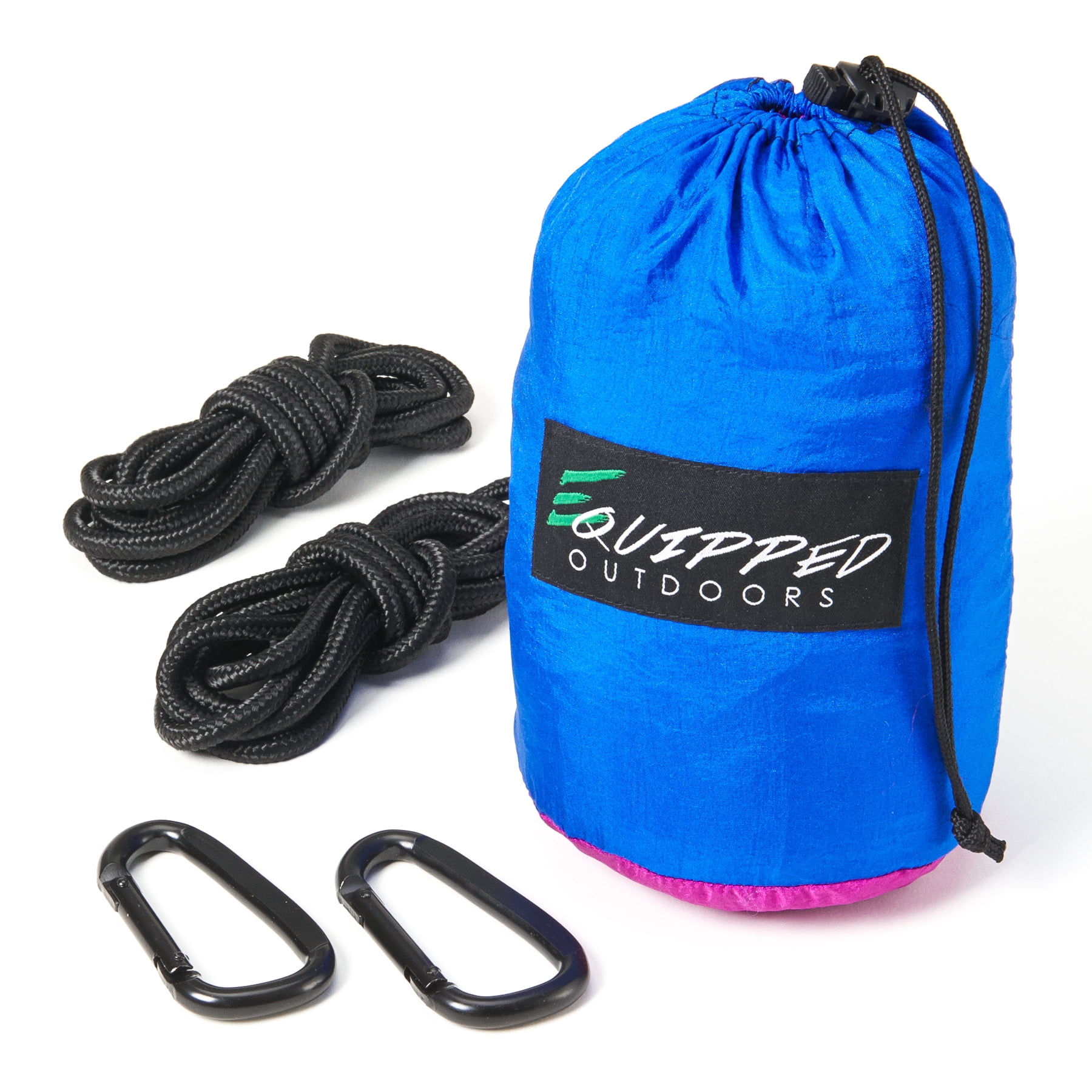 Two Person Parachute Camping Hammock with Nautical Grade Tree Ropes
