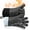 Black Long, variant on Kitchen Oven Gloves - Dual-Layer Grilling Gloves, Oven Mitts with 5 Fingers, Non-Slip Pot Holder for Barbecue, Cooking, Baking (Blue)