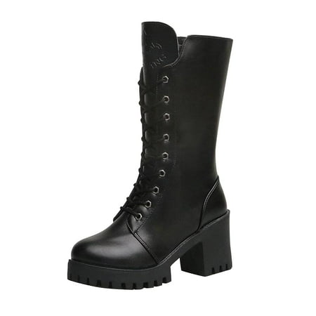 

ZHAGHMIN Snow Boot Short Style Water-Resistance Upper Boots Non-Slip Low-Heeled Leather Slip-On Cowboy Womens Round Shoes Western Toe Women S Boots Tall Leather Boots For Women Low Heel Wide Calf Wo
