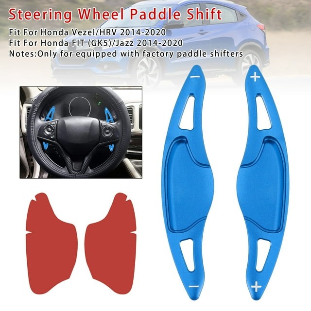 Steering Wheel Paddle Shifter Extension For Honda FIT VEZEL HRV Aluminium Blue