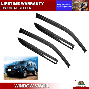 Window Visors Fits 01-12 Ford Escape 05-11 Mercury Mariner Acrylic Rain Guard