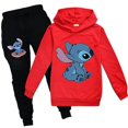 thumbnail image 3 of Lilo Stitch Chándal 2 Piezas Conjunto con Capucha y Pantalones con Capucha Ropa Deportiva para niños-Ed-140 cm Sailing Electrónica, 3 of 3