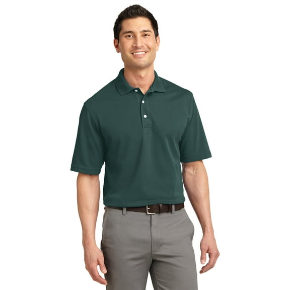 Port Authority K455 Mens Rapid Dry Polo T-Shirt, Dark Green - Small