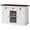 White & Dark Wood, variant on Beaumont Lane 2 Basket Buffet in Pure White and Black