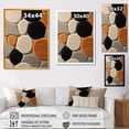 thumbnail image 4 of Designart "Andean Wool Tiles Art Deco" Abstract Framed Wall Art - Modern White Abstract Collages Bedroom Framed Canvas Wall Art, 4 of 6
