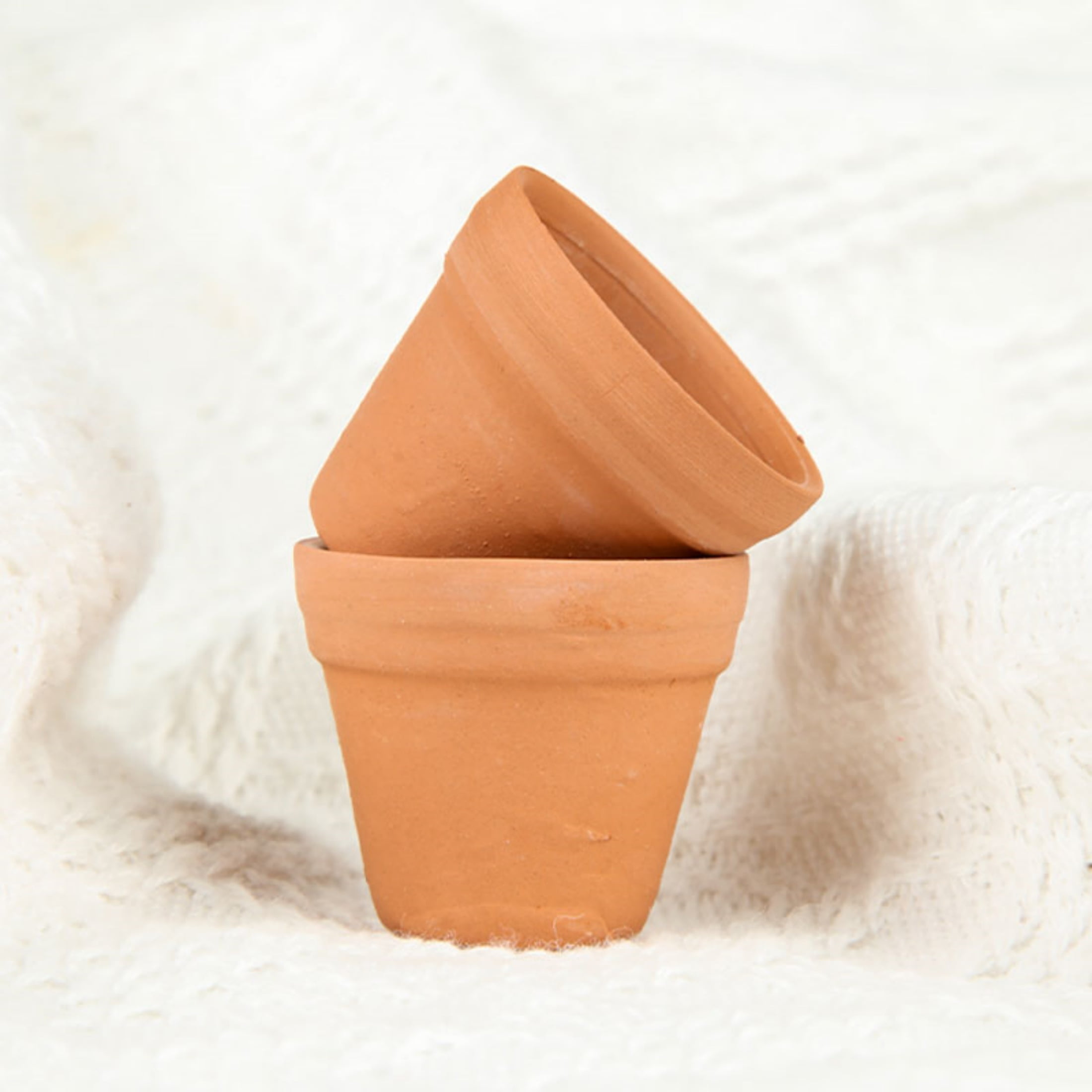 1.3 inch Small Terracotta Pots with Drainage Holes,Mini Clay Ceramic Pottery Planter,Cactus Flower Nursery Terra Cotta Pots, for Indoor/Outdoor Succulent Plants, Crafts, Wedding Favor(50 Pack)