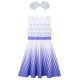 thumbnail image 1 of 2023 verano bebé niñas Elsa Anna vestido sirena dibujos animados princesa tema vestidos casuales para 2-10 años niños fiesta vacaciones ropa 130(6T) Gao Jinjia LED, 1 of 2
