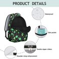 thumbnail image 4 of Alien Planet Black Pattern Backpack for School, Cute School Bag with Adjustable Shoulder Straps and Padded Back, 15.3"x11"x7.1", 4 of 5