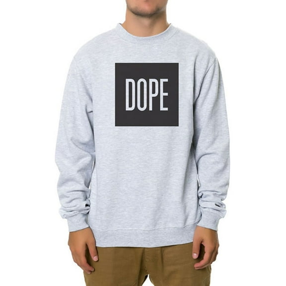 DOPE Mens The Box Sweatshirt, Grey, X-Large