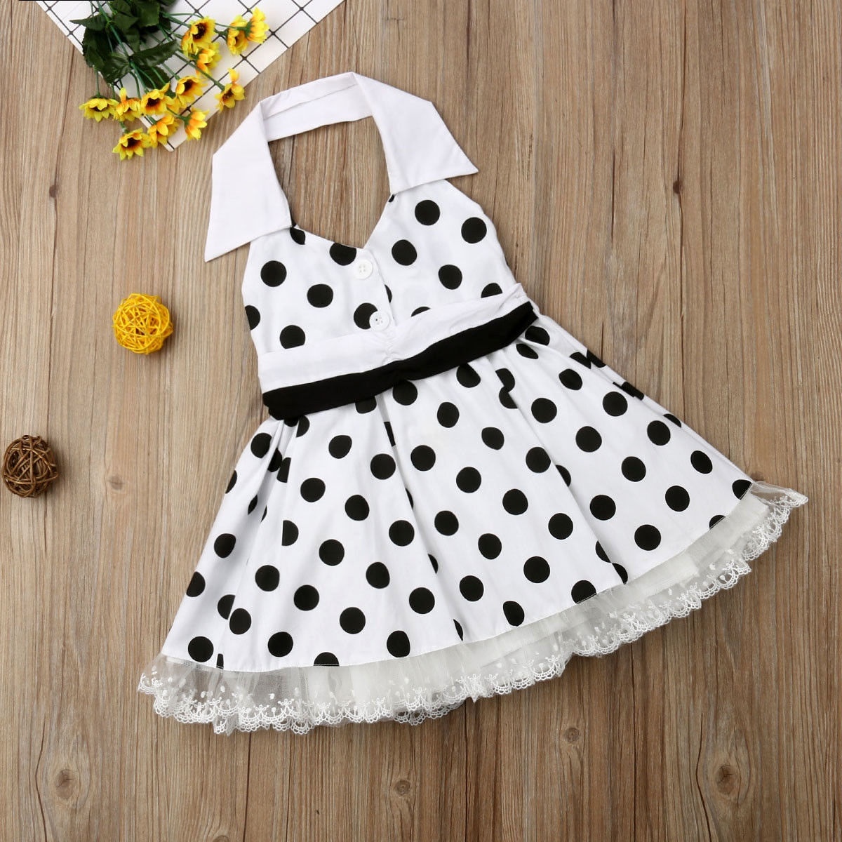 polka dot dress for baby girl