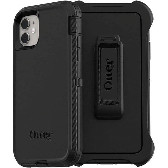OtterBox DEFENDER SERIES Case & Holster for Apple iPhone 11 - Black