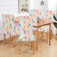thumbnail image 2 of Yayeee 2 Pack Dining Chair Covers Stretch Parson Chairs Slipcovers Seat Protector, Pink Abstract Pattern, 2 of 6