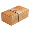thumbnail image 1 of CIMAXIC 1pc High Grade Tea Box Bamboo Tea Holder Wooden Tea-leaf Container (Khaki),9.65"X5.31"X3.35", 1 of 5