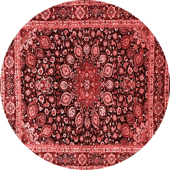 Ahgly Company Indoor Round Persian Red Traditional Area Rugs, 4' Round