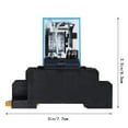 thumbnail image 2 of OULII Relay Control Module Auxiliary Relay Black Electronic Components for Automatic Control 1Pack, 2 of 8
