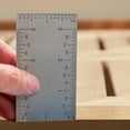 thumbnail image 4 of 3" Stainless Steel Pocket Ruler - Square Edge Precision Measuring Tool with Matte Finish & 4-Sided Graduations - Durable Marking Ruler for Woodworking & Crafts, 4 of 6