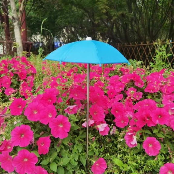 Plant Umbrella Garden Shade, Adjustable Durable Metal Frame, Reusable Coated Fabric Canopy, Easy Installation, Versatile for Plants & Garden Beds