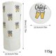 thumbnail image 3 of Golfs Clubs Protector Headcover Durabled PU Materials Round Design Antiscratch Black White Low weight White, 3 of 4