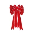 thumbnail image 1 of Lazos navideños Lazos decorativos navideños Lazo de corona navideña para decoración del hogar del árbol de Navidad, 1 of 5