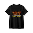 thumbnail image 3 of When God Made Me He Grinned and Said This'll Be Fun Religious Christian T-Shirt Funny Sarcastic Saying Unisex Tee Shirt S, 3 of 6