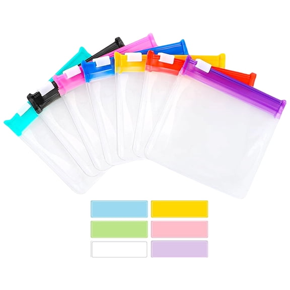 Travel Pill Organizer Self Sealing Zipper Medicine Bags, Vitamin Medicine Pill Organizer with Labels for Storage, Travel Pill Organizer Clear Waterproof Pill Pouch Set for Daily Use(28PCS)