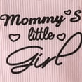 thumbnail image 4 of NOLDARES Newborn Baby Girl Clothes Long Sleeve Ruffle Romper Flared Pants Headband Set Fall Winter Outfits 3Pcs,Pink,0-3 M, 4 of 7