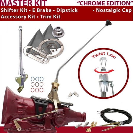 American Shifter TH200 Shifter Kit 16 in. E Brake Cable Clevis Trim Kit Dipstick for CFD28