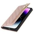 thumbnail image 4 of ELEHOLD for iPhone 7 / 8 / SE 2022 & 2020 Wallet Case,Card Slot Zipper Purse Adjustable Crossbody Strap Stand Function PU Leather Shockproof Wallet Case, rosegold, 4 of 6