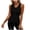 Black——Back to School Outfits for Women, variant on Tank Tops Women 3D Floral U Neck Sleeveless Shirts Slim Fit Trendy Going Out Tanks Orange M