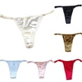 thumbnail image 5 of Sexy Women Silk Satin Briefs Panties G-string Thongs Soft Lingerie Underwear, 5 of 6