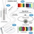 thumbnail image 2 of 1Pc Oil Diffuser Bracelet 1Pc Essential Oil Necklace Set Total 20Pcs Refill Pads Stainless Steel Flower Aromatherapy Locket Adjustable Cuff Bangles Jewelry for Women Gifts Adults Birthday, 2 of 7