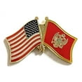 thumbnail image 4 of Box of 12 Montenegro & US Crossed Flag Lapel Pins, Montenegro & American Double Friendship Tie & Hat Pin Badges, 4 of 4
