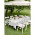 thumbnail image 4 of Outdoor Tablecloth with Umbrella Hole for Patio/Picnic/Party/Camping, Green Waterproof Table Cloth Rectangle Table Cover Washable, Eucalyptus Leaves (54"x 80"), 4 of 8