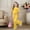 F-822Yellow, variant on ZHOGXU Big Kids Girls Outfit Bow Printed Short Sleeve Round Neck Top And Flare Leg Pants Two Piece Comfortable Fashion Sets For Daily Wear Black 9-10 Years