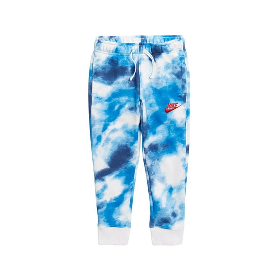 Nike Club Fleece All Over Print Jogger Baby Boys Active Pants Size 2T, Color: Blue/White/Blue