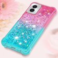 thumbnail image 6 of Liquid Case for Motorola Moto G Power 2024 Case Women Girls Liquid Cute Clear Glitter Heavy Duty Shockproof Back Cover Soft TPU Phone Case for Moto G Power 5G 2024 Gradient Turquoise, 6 of 13